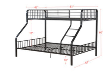 Load image into Gallery viewer, ACME Caius Bunk Bed (Twin XL/Queen) in Gunmetal 37605
