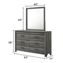 Load image into Gallery viewer, Denver - 6 Drawer Dresser - Gray
