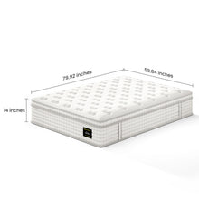 Load image into Gallery viewer, 14'' Hybrid Mattress, Memory Foam &amp; Pocket Springs For Pressure Relief
