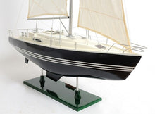 Load image into Gallery viewer, Hand Painted Model Boat - Black / White
