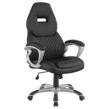 Load image into Gallery viewer, Bruce - Upholstered Adjustable Home Office Chair With Ergonomic Support And Smooth Swivel Function - Black
