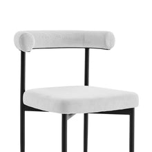 Load image into Gallery viewer, Upholstered Polyester Open Back Dining Room Side Chairs (Set of 2) - Gray
