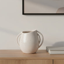 Load image into Gallery viewer, Speckle Amphora Table Vase - Cream

