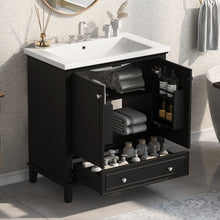Load image into Gallery viewer, Modern Bathroom Vanity With Sink Combo, Multi Functional Cabinet With Doors And Drawer
