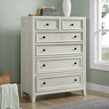 Load image into Gallery viewer, 6 Drawer Chest With Knobs And Smooth Slides
