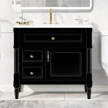 Load image into Gallery viewer, Freestanding Bathroom Vanity With Sink, Adjustable Shelf, Flip Drawer
