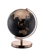 Load image into Gallery viewer, Poly Globe With LED - Black / Rose Gold

