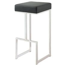 Load image into Gallery viewer, Upholstered Bar Stool With High-Shine Legs
