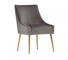 Load image into Gallery viewer, Rosegold Dining Chairs (Set of 2) - Gray / Rose
