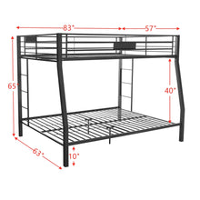 Load image into Gallery viewer, ACME Limbra Full XL/Queen Bunk Bed in Sandy Black 38005
