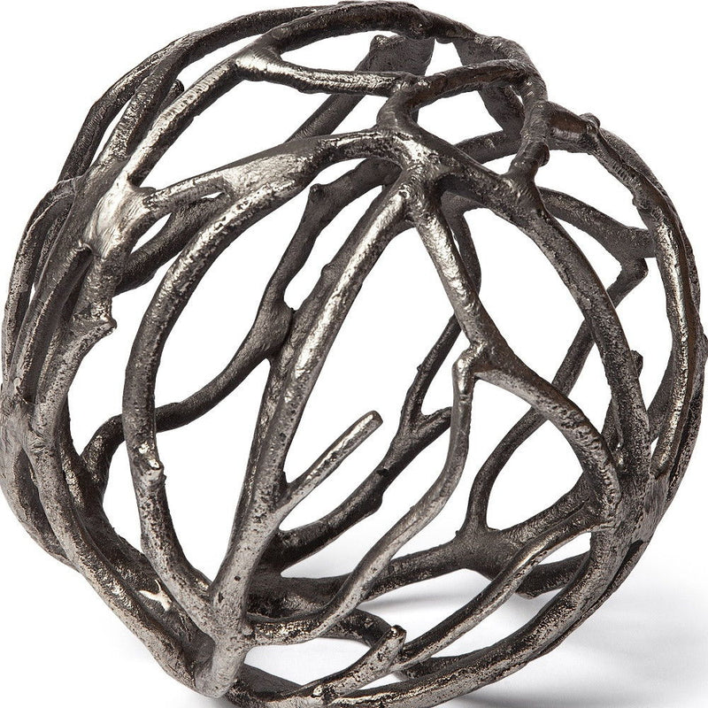 Tree Branch Sculpture - Silver