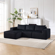 Load image into Gallery viewer, L - Shape Modern Minimalist Modular Sectional Sofa, Upholstered Cloud Couch With Deep Seats
