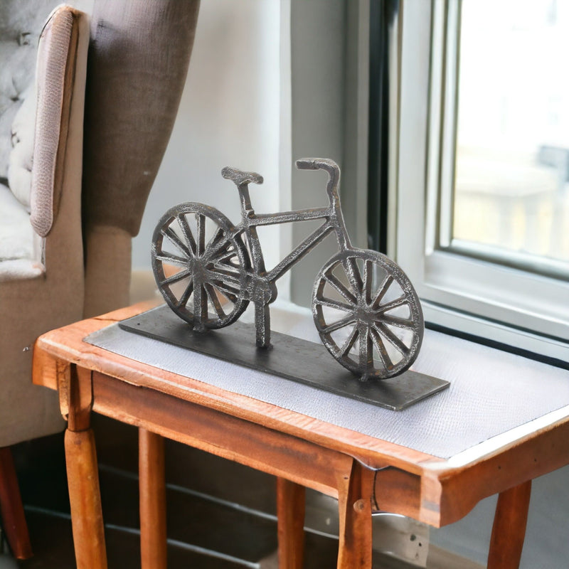 Bicycle Hand Painted Sculpture - Black