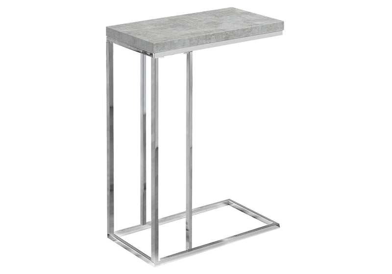 Particle Board Metal Accent Table - Gray