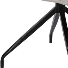 Load image into Gallery viewer, Upholstered Fabric Dining Arm Chair - Beige / Black
