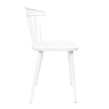 Load image into Gallery viewer, Heavy Duty Plastic Slat Back Dining Side Chair - White
