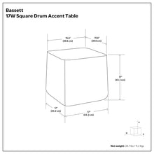 Load image into Gallery viewer, Bassett - Cast Aluminum Side Table - Brown

