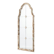Load image into Gallery viewer, Large &amp; Framed Wall Mirror, Arched Mirror With Decorative Window Look For Living Room - Cream
