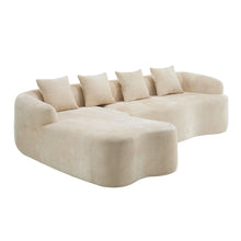 Load image into Gallery viewer, Modular L-Shape Sectional Sofa With Curved Chaise
