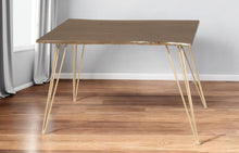 Load image into Gallery viewer, 48" Solid Wood And Iron Dining Room Table - Brown
