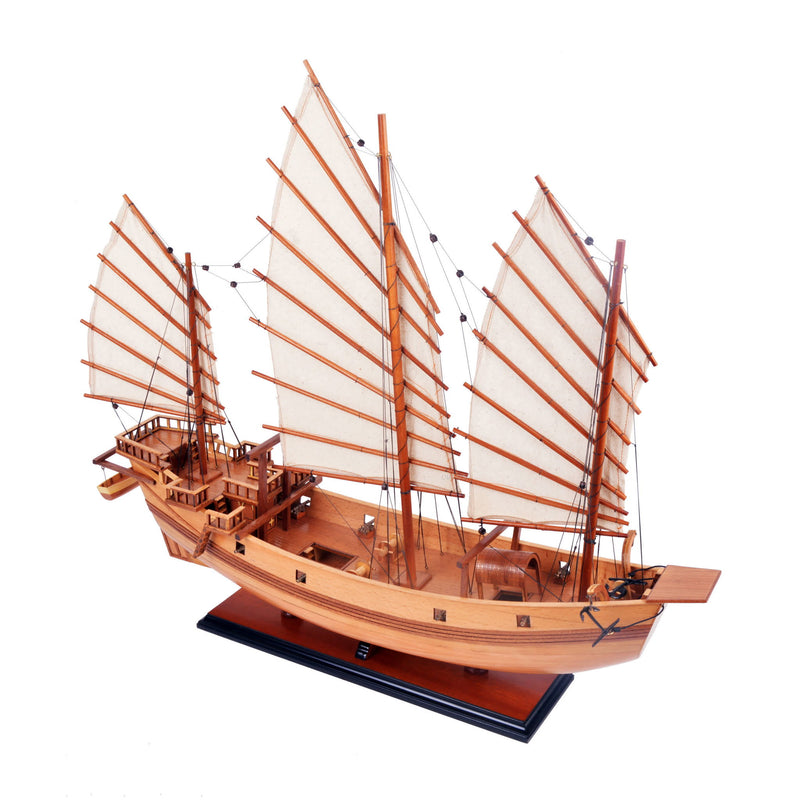 Hand Painted Model Boat (624238) - Light Brown / Beige