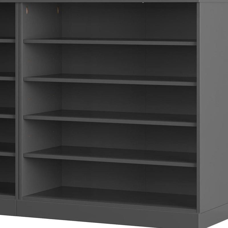 Solid Woodshoe Storage Cabinet (755949) - Gray
