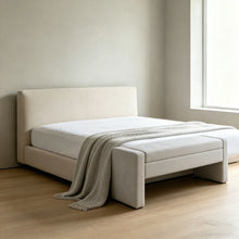 Load image into Gallery viewer, Upholstered Storage Bench With Tufted Seat, Ottoman For Living Room - White
