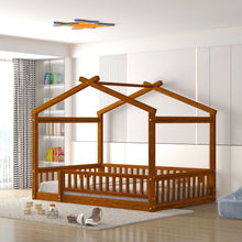 Load image into Gallery viewer, Bed House Bed Frame With Fence
