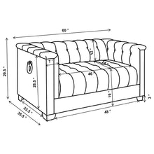 Load image into Gallery viewer, Earline - Upholstered Track Arm Loveseat - White
