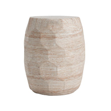 Load image into Gallery viewer, Travertine Lightweight Concrete Side Table For Indoor / Outdoor Use - Beige
