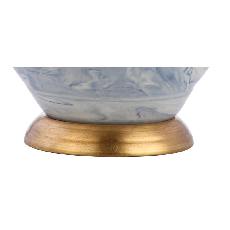 21" Novelty Table Lamp With Empire Shade - Blue