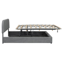 Load image into Gallery viewer, Upholstered Platform Bed With Hydraulic Storage System
