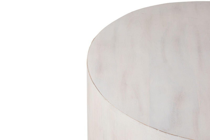 Round Drum Coffee Table (745557) - White