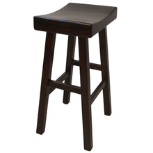 Load image into Gallery viewer, Backless Bar Height Chair With Footrest 30" - Espresso
