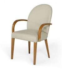 Load image into Gallery viewer, Modern Upholstered Faux Leather Dining Arm Chair - Gray
