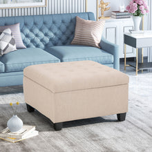 Load image into Gallery viewer, Isabella - Contemporary Ottoman With Storage
