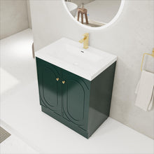 Load image into Gallery viewer, Contemporary Freestanding Bathroom Vanity With Resin Sink &amp; Soft-Close Cabinet Doors
