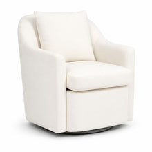 Load image into Gallery viewer, Upholstered Barrel Lounge Chair With Soft Cushioned Seat And Frame - White
