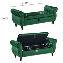 Load image into Gallery viewer, Luxurious Multifunctional Storage Ottoman Bench With Pillow

