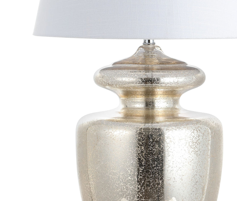 Novelty Table Lamp LED With Drum Shade - Ivory