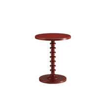 Load image into Gallery viewer, Solid Wood Round End Table - Red
