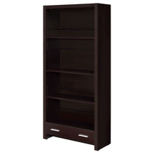 Load image into Gallery viewer, Maureen - 5 Shelf Bookcase With Drawer - Cappuccino

