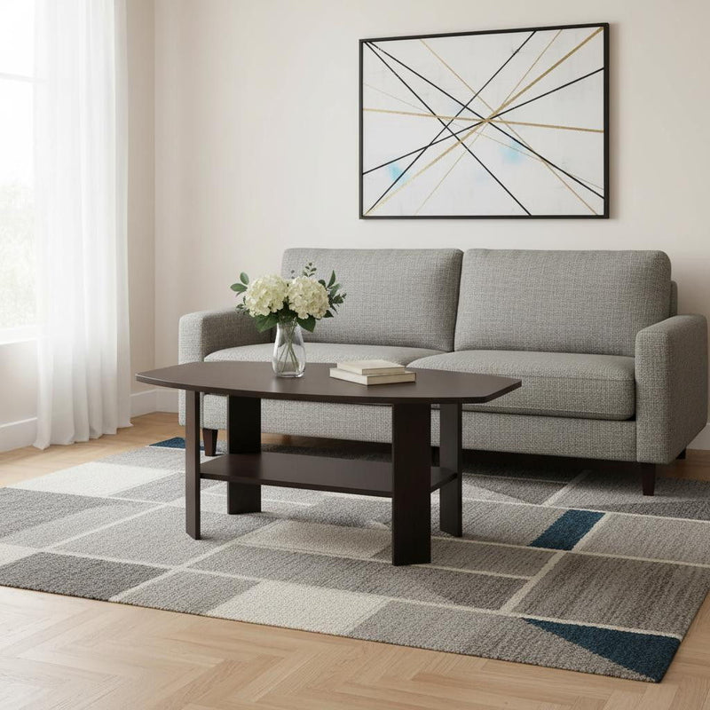 36" Coffee Table With Shelf (Set of 3) - Brown