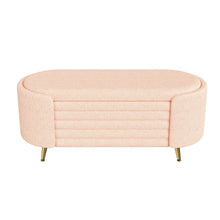 Load image into Gallery viewer, Modern Oval Storage Ottoman With Upholstery
