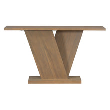 Load image into Gallery viewer, Console Table With V Shape Base, Sculptural Entryway Accent
