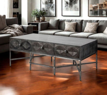 Load image into Gallery viewer, Rectangular Solid Wood Coffee Table W 3 Drawers - Dark Brown
