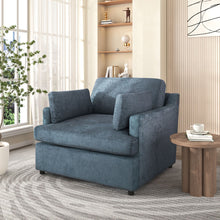 Load image into Gallery viewer, Oversized Accent Chair Comfortable Armrest Cushions, Versatile Neutral Style, Elegant Design, Durable Frame
