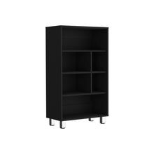 Load image into Gallery viewer, Bookcase, 6 Shelves, 4 Legs - Black
