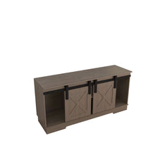 Load image into Gallery viewer, Lane - TV Stand With Sliding Barndoors Water And Heat Resistant Melamine - Rustic
