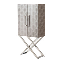 Load image into Gallery viewer, Cabinet - Silver - Faux Leather

